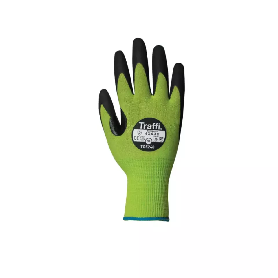 Traffi TG5240, MICRODEX NITRILE LXT Cut Level C Safety Glove, image 1, gallery thumbnail
