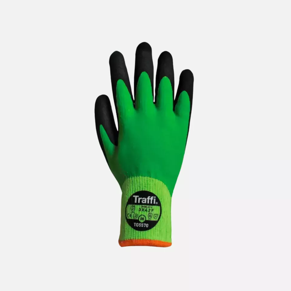 Traffi 5570, X-DURA Latex Water Resistant Cut Level F Safety Glove, image 1, gallery thumbnail