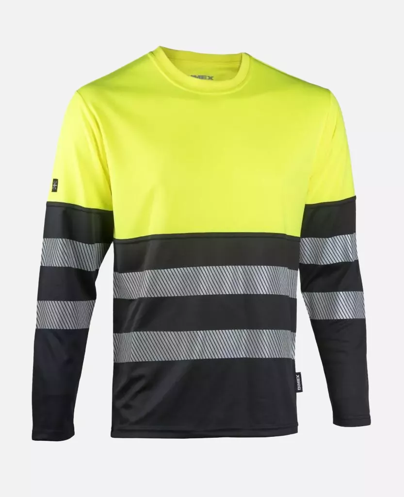 Dimex 4490Y, Long-sleeved Hi-Vis T-Shirt, image 1