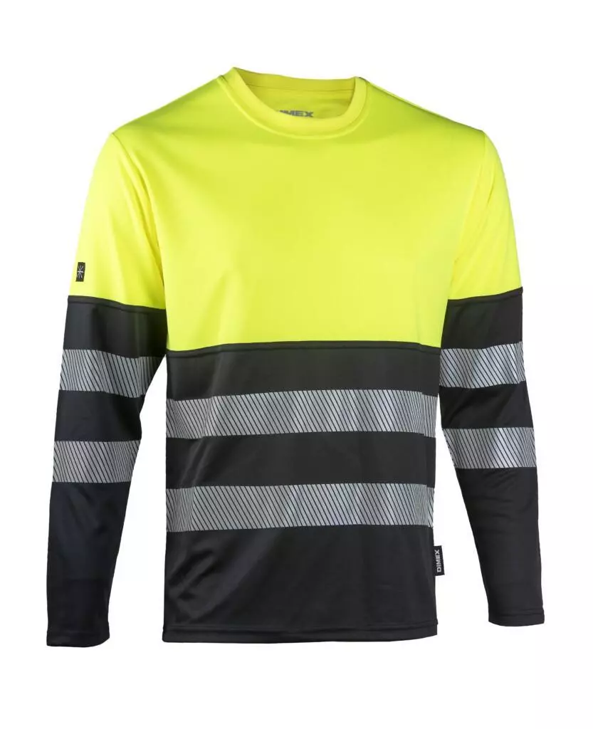 Dimex 4490R, Long-sleeved Hi-Vis T-Shirt, image 1, gallery thumbnail