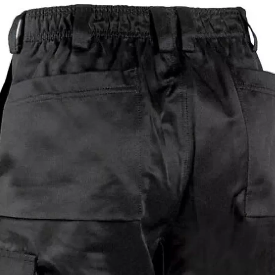 **Elastic Waistband at Back** adapts to your movements for a secure, comfortable fit throughout the workday.