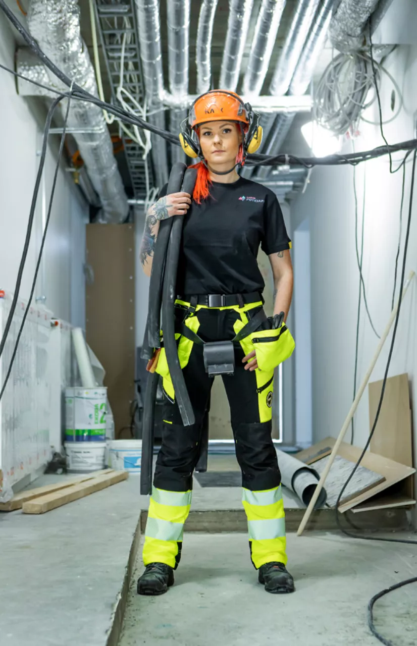 Dimex 6098, Women's Superstretch Craftsmans Trousers, image 3, gallery thumbnail