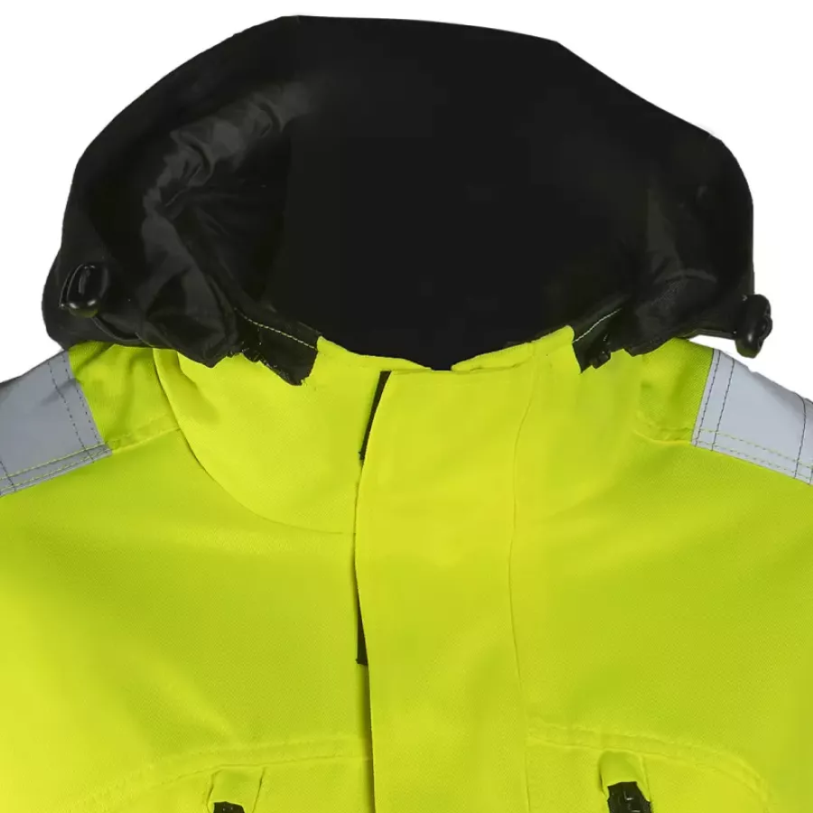 Die **abnehmbare Kapuze** bietet Ihnen die Flexibilität, vor Wind und Regen geschützt zu bleiben oder bei Bedarf die Hände frei zu haben.