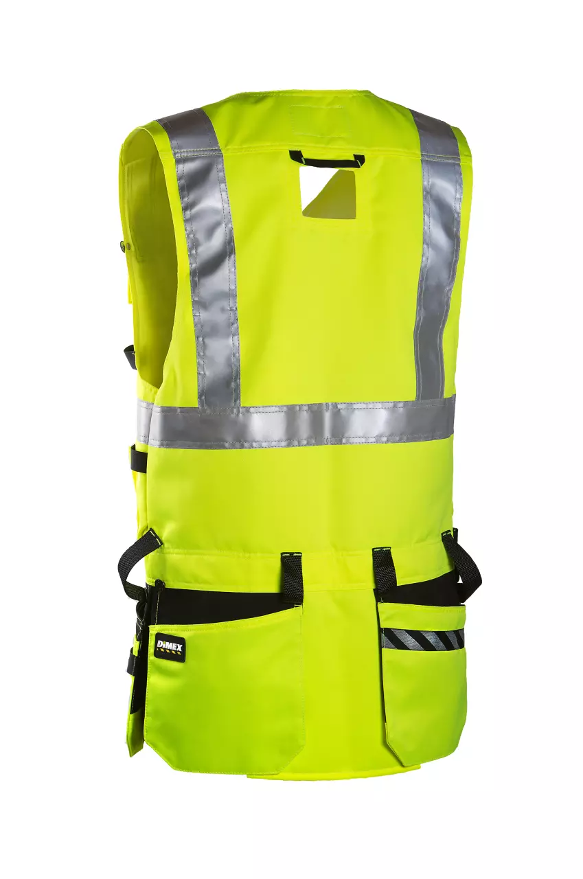 Dimex 6320, Hi-Vis Hanging pocket Vest, image 1, gallery thumbnail