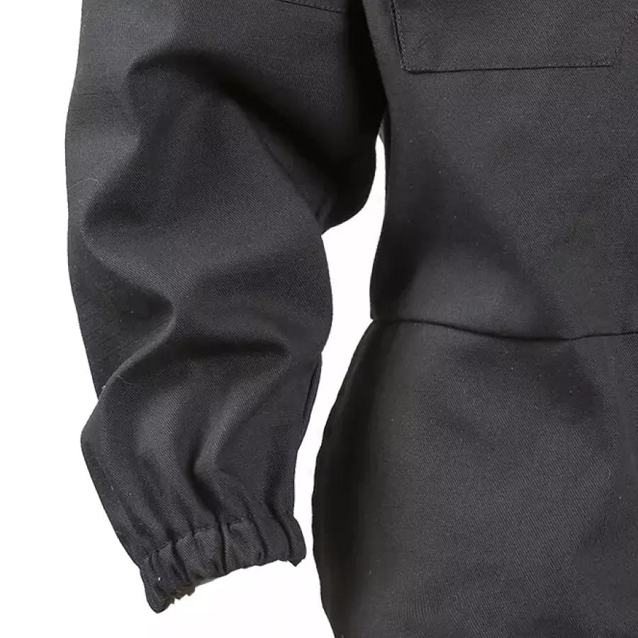 **Elastic Cuffs** keep sleeves snug and secure, letting you move freely without distractions.