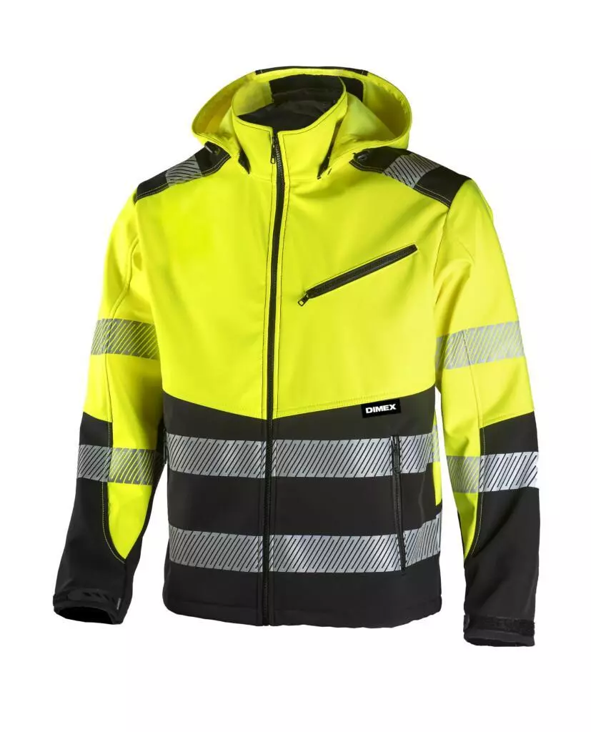 Dimex 6099, Hi-Vis Softshell Jacket, image 1, gallery thumbnail