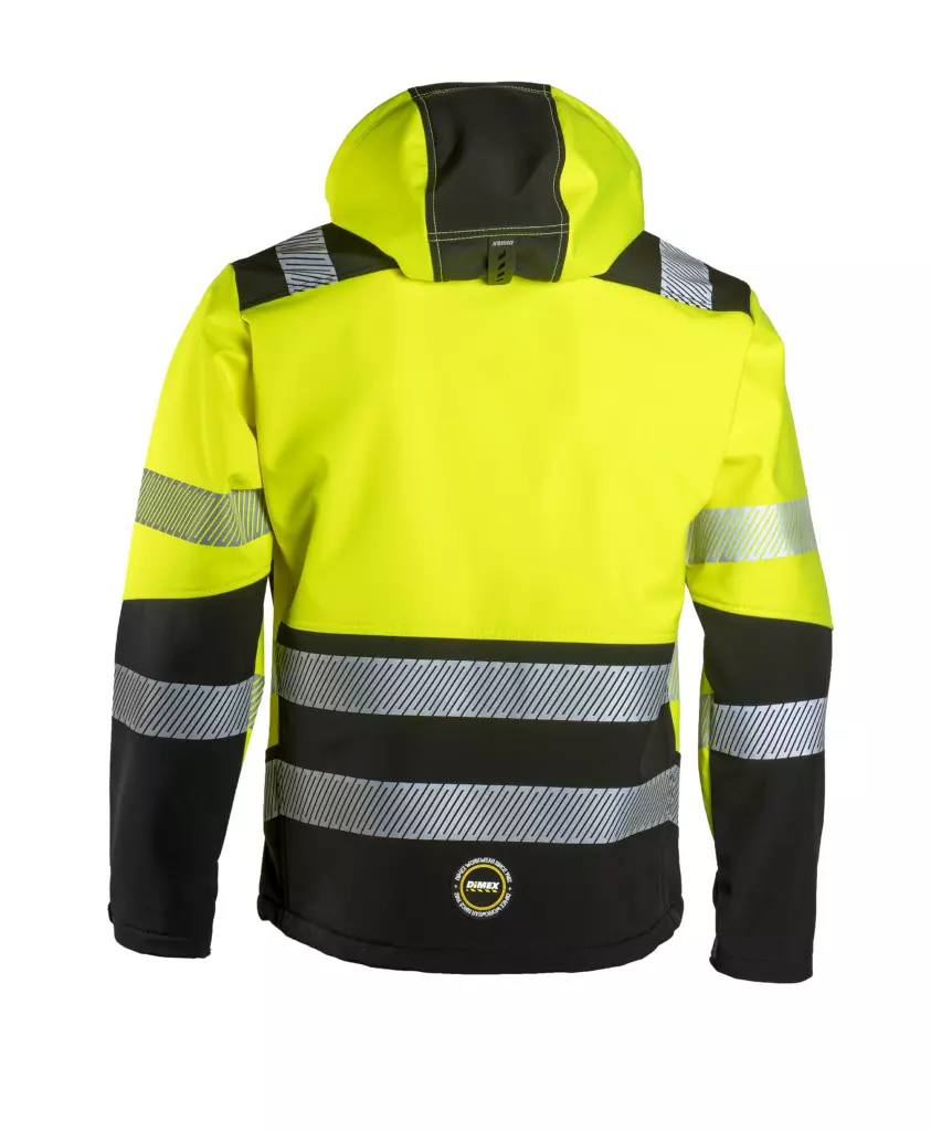 Dimex 6099, Hi-Vis Softshell Jacket, image 2, gallery thumbnail