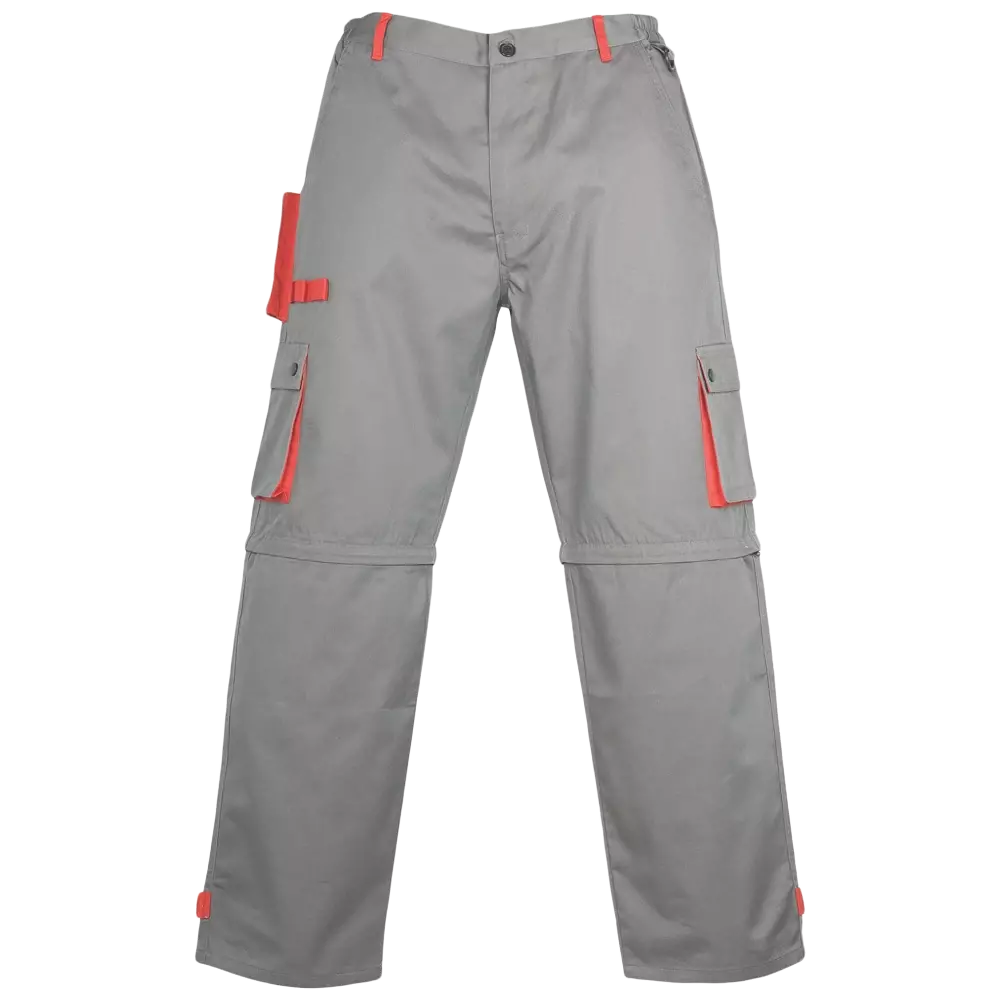 Lacuna 8CLASGPL, CLASSIC PLUS Work Trousers grey and red