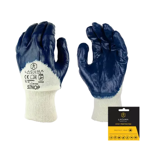 Lacuna SINOP Glove with blue nitrile coating, size 10