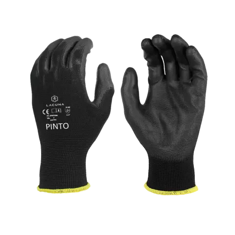 Lacuna PINTO PU coated gloves black