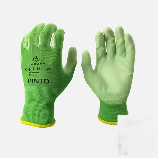Lacuna 6PINTOGRWT-07, PINTO PU coated gloves green, image 1