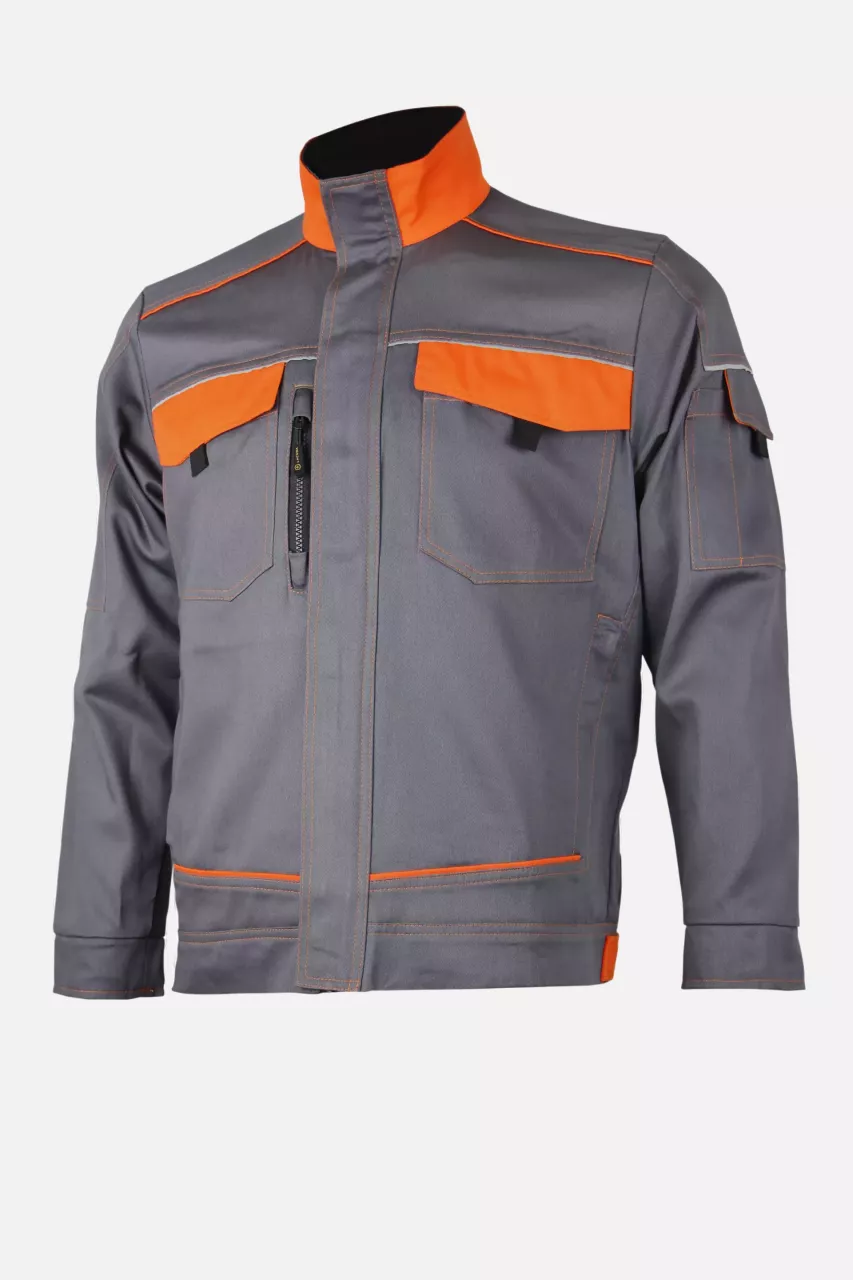 Lacuna 8GREEJSL, GREENLAND Work jacket grey-orange, image 1, gallery thumbnail