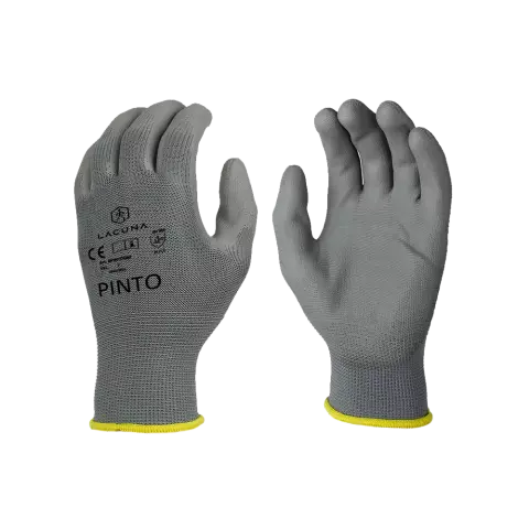 6PINTOGM-06, Lacuna PINTO PU coated gloves grey