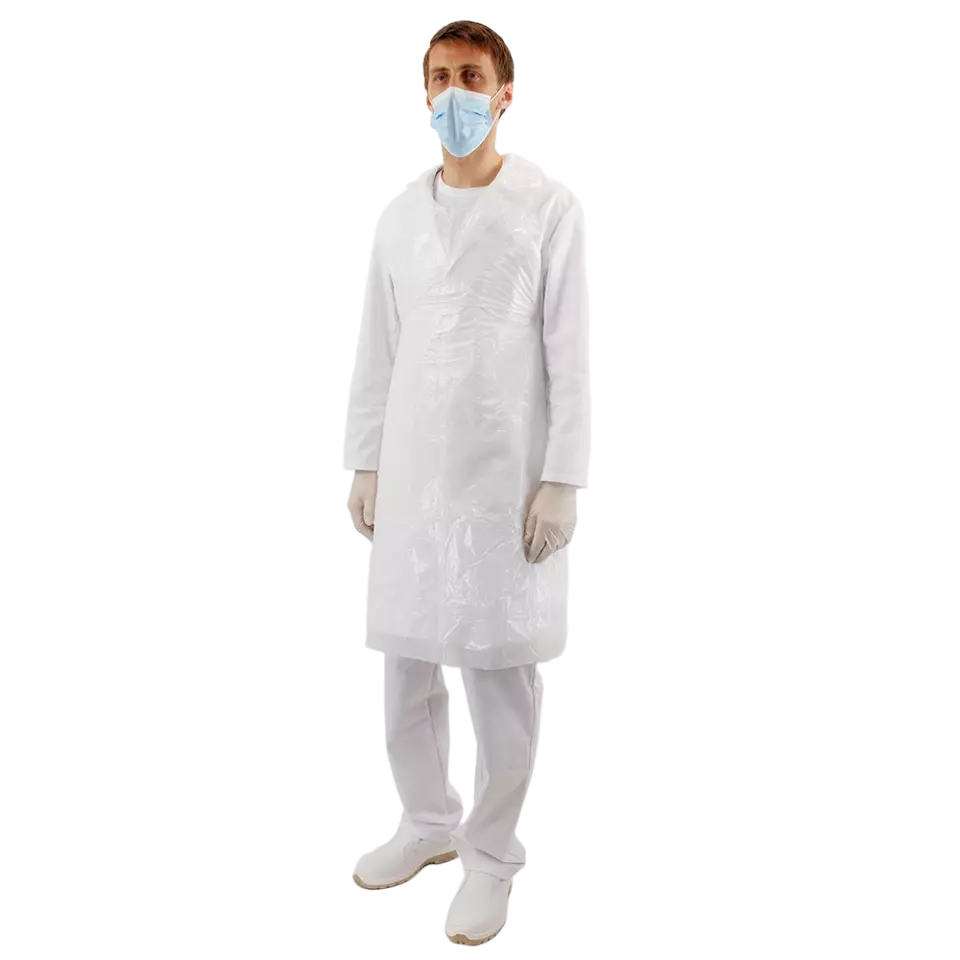 Lacuna 2ZOEWH, ZOE Disposable apron white, image 1, gallery thumbnail