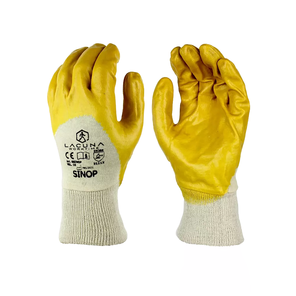 LACUNA SINOP, SINOP Glove with yellow nitrile coating size 10, image 1