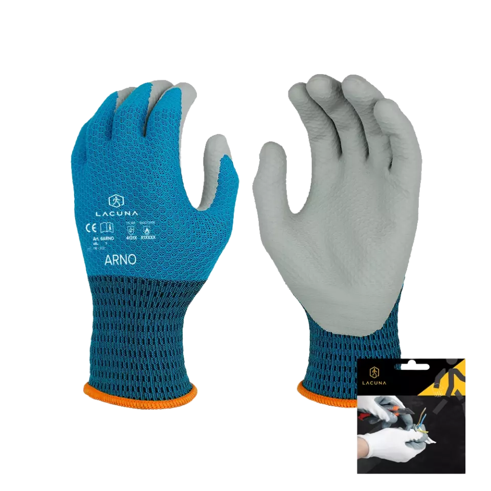 Lacuna 6ARNONYWT-07, ARNO PU coated glove navy, image 1, gallery thumbnail