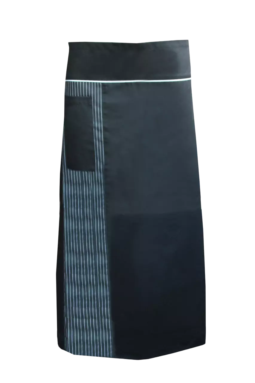Lacuna 8ADRIPFC, ADRIATIC Black apron, long and fully lined, image 1, gallery thumbnail