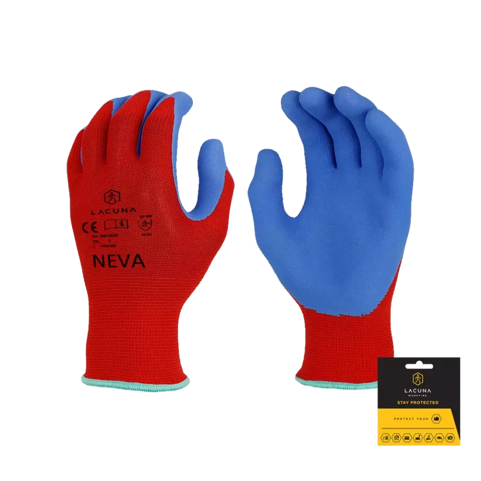 Lacuna 6NEVARDWT-08, NEVA Red latex coated gloves, image 1, gallery thumbnail