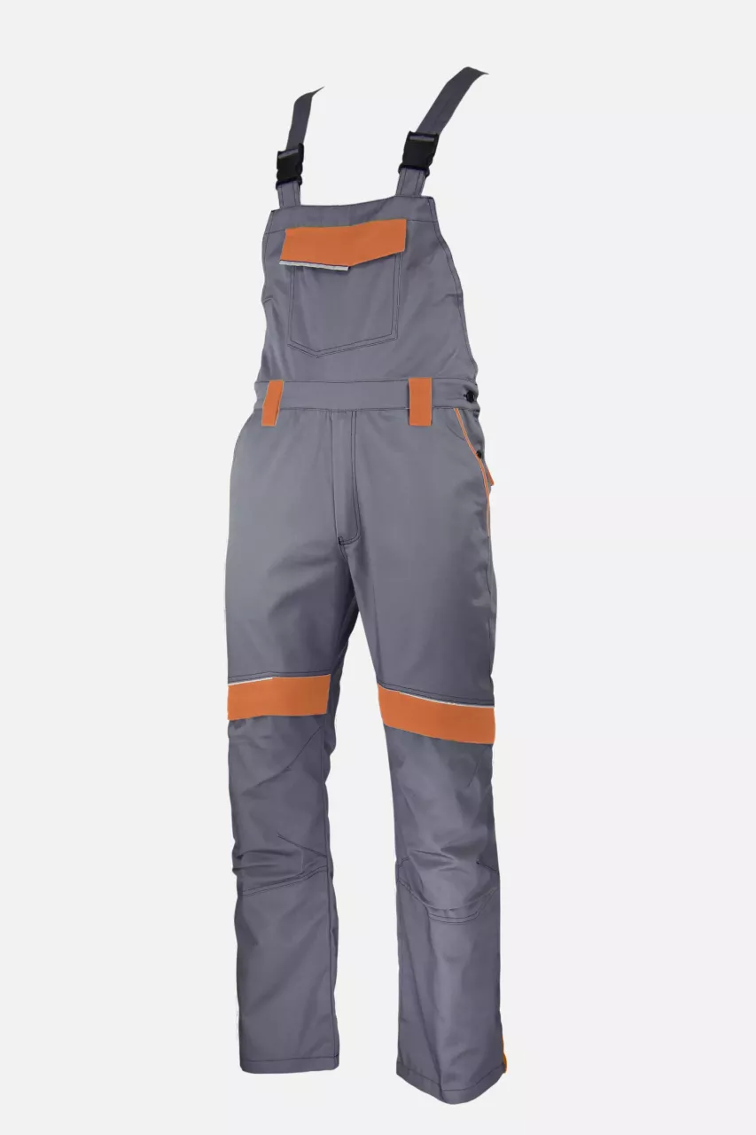 Lacuna 8GREEBS46, GREENLAND Work Bib & Brace grey-orange, image 1, gallery thumbnail