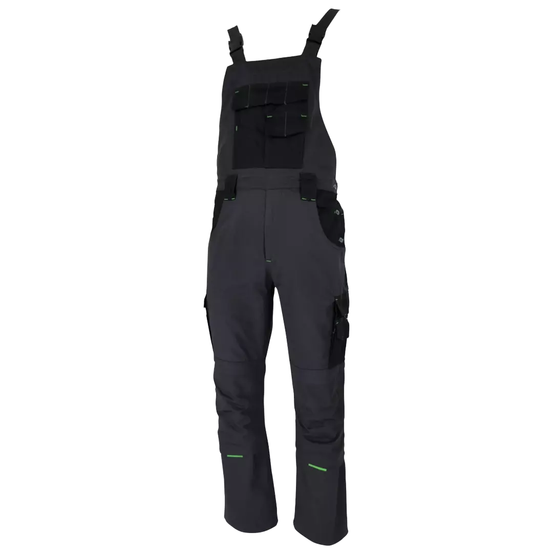 Lacuna 8NORTBS46, NORTH TECH Work Bib & Brace grey-green, image 1