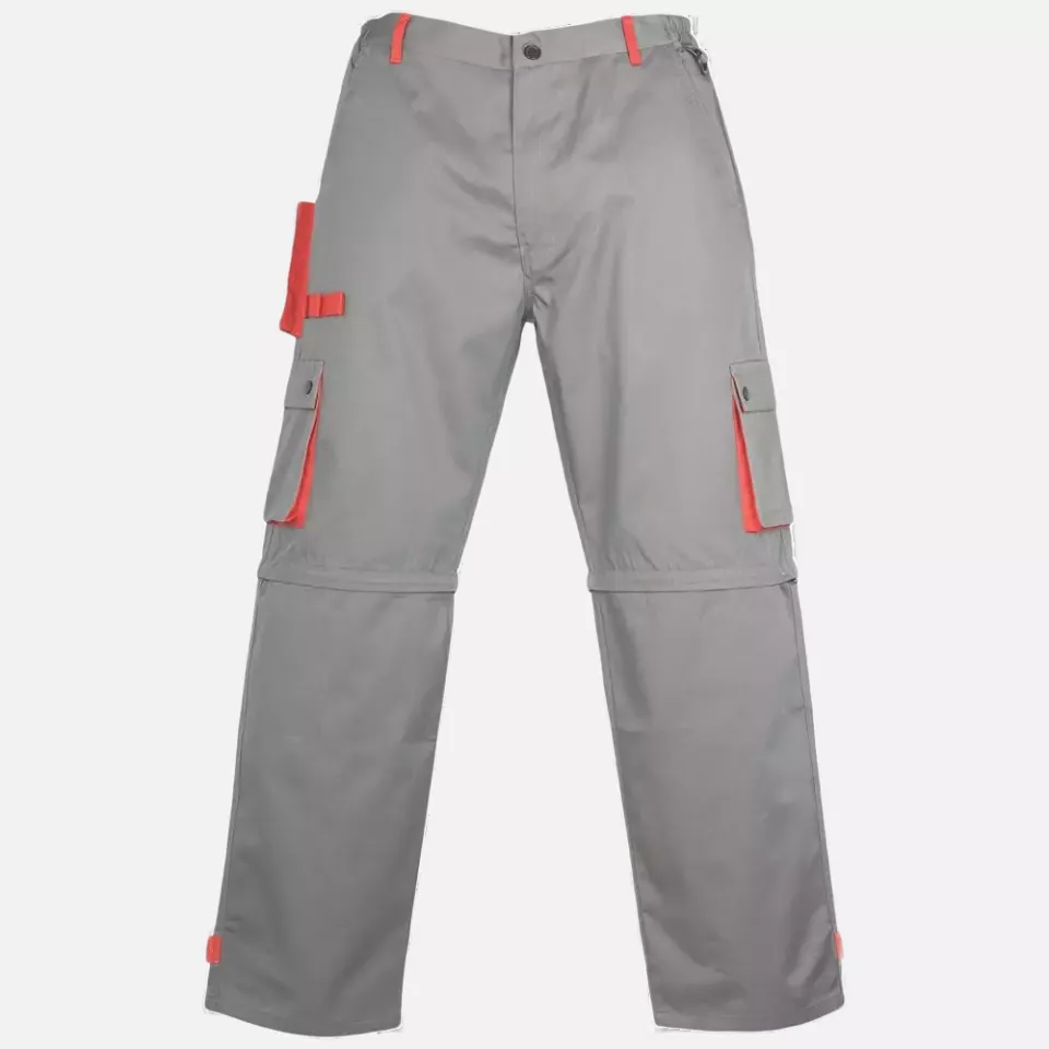 Lacuna 8CLASGPL, CLASSIC PLUS Work Trousers grey and red, image 1, gallery thumbnail