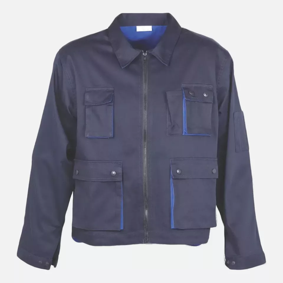 Lacuna 8CLASJBL, Work Jacket navy blue with royal blue, image 1, gallery thumbnail