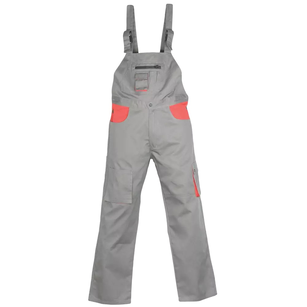 Lacuna 8CLASGBXXXL, CLASSIC PLUS XXXL Work Bib & Brace grey-red, image 1