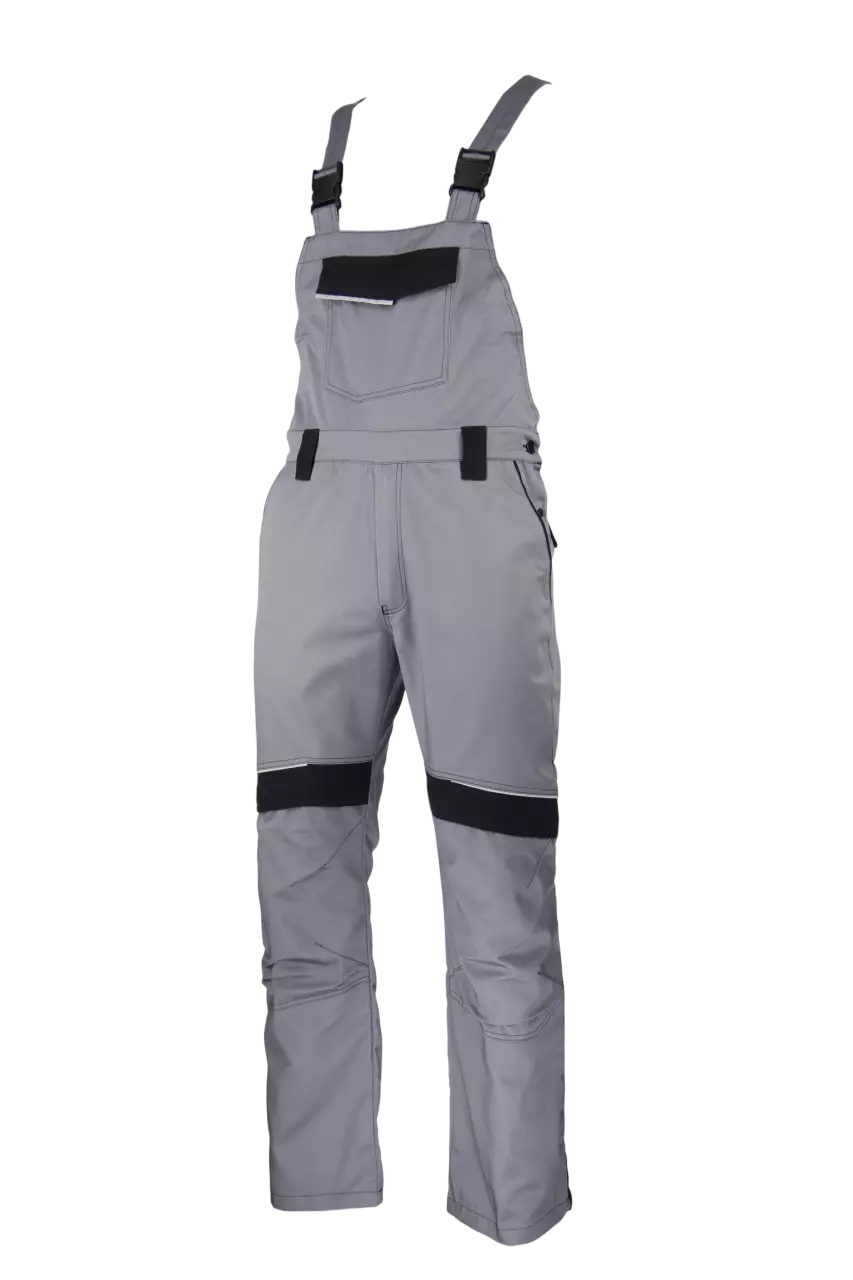 Lacuna 8GREEBH46, GREENLAND Work Bib & Brace light grey-black, image 1, gallery thumbnail
