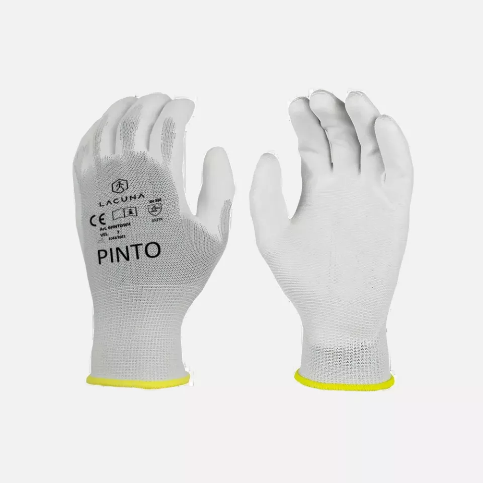 Lacuna 6PINTOWH-07, PINTO PU coated gloves white, image 1, gallery thumbnail