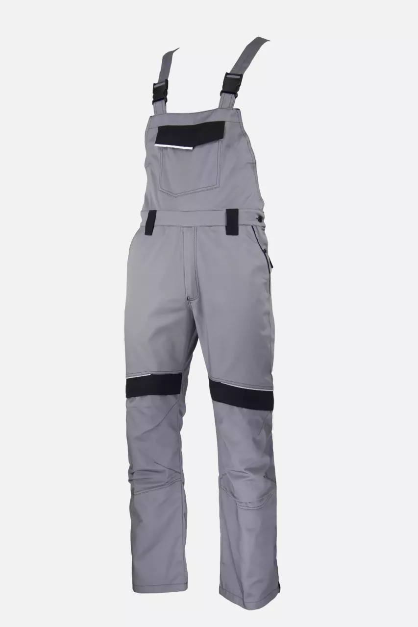 Lacuna 8GREEBH46, GREENLAND Work Bib & Brace light grey-black, image 1, gallery thumbnail