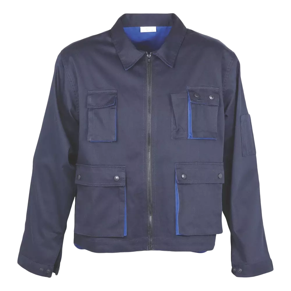 Lacuna 8CLASJBL, Work Jacket navy blue with royal blue, image 1