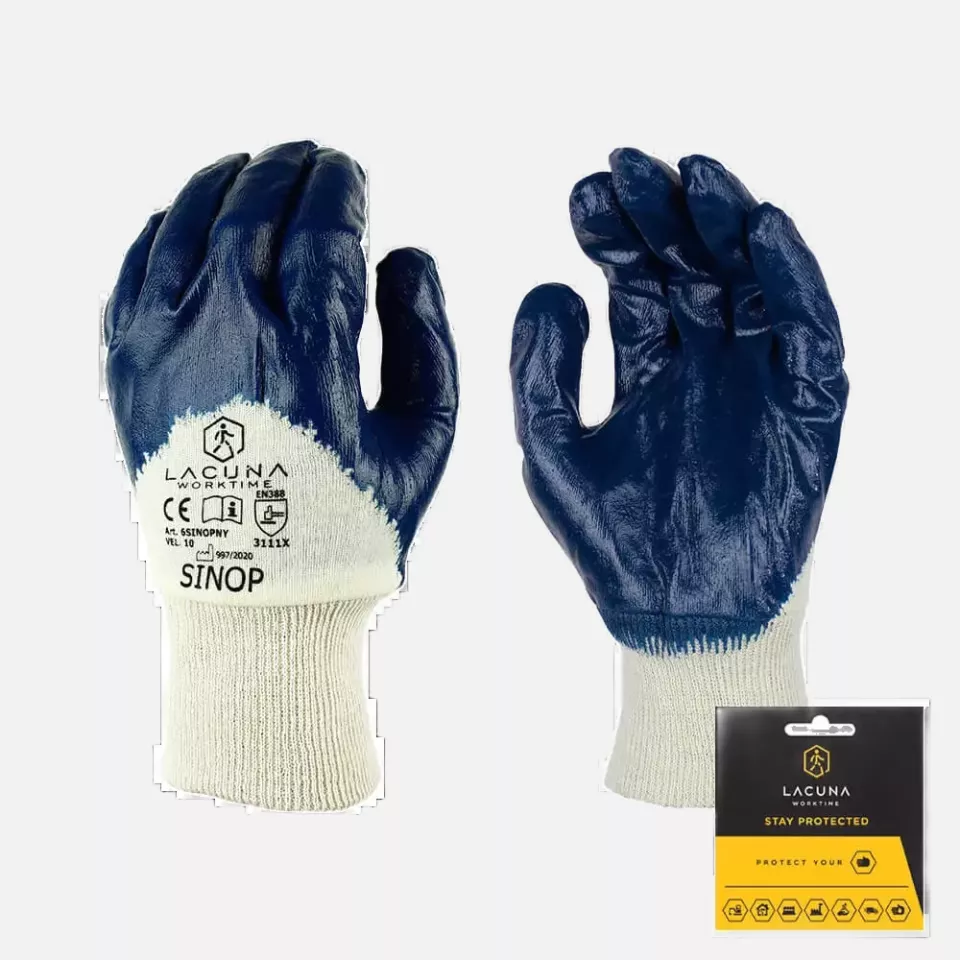 Lacuna 6SINOPNYWT-10, SINOP Handschuh mit blauer Nitrilbeschichtung, Größe 10, image 1, gallery thumbnail