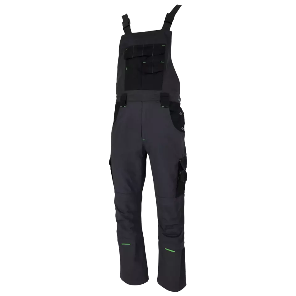 Lacuna 8NORTBS46, NORTH TECH Work Bib & Brace grey-green, image 1, gallery thumbnail