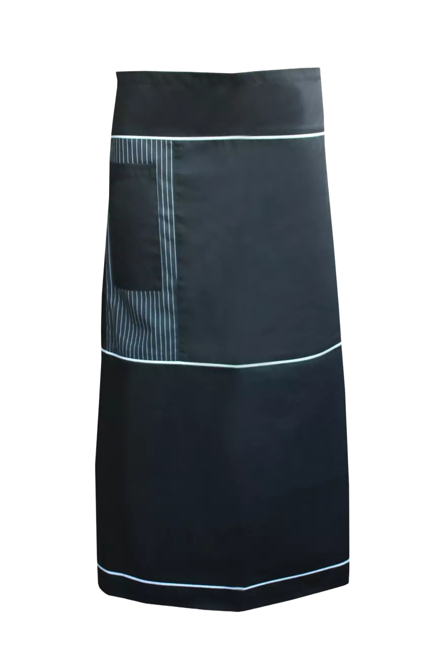 Lacuna 8ADRIPHC, ADRIATIC Black apron with a long half-line, image 1, gallery thumbnail
