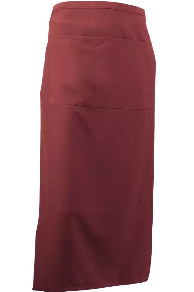 Lacuna 8GASTPDC, Long bordeaux apron for waiters