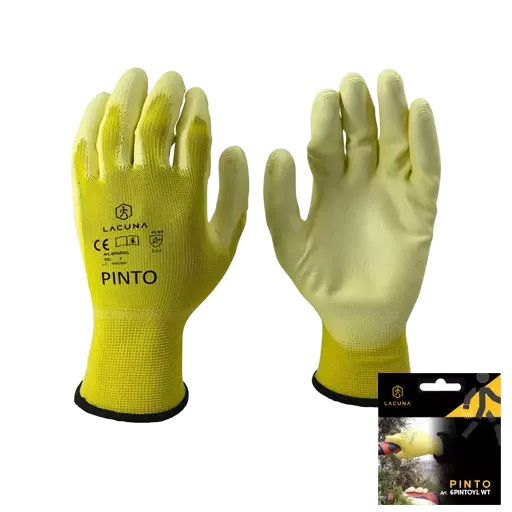 Lacuna 6PINTOYLWT-07, PINTO PU coated gloves yellow, image 1