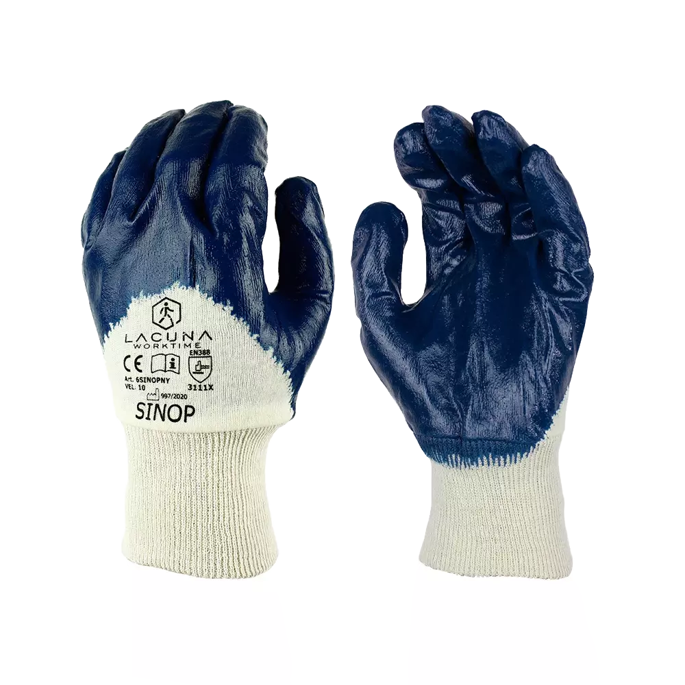 Lacuna SINOPY, SINOP Handschuh mit blauer Nitrilbeschichtung, Größe 10