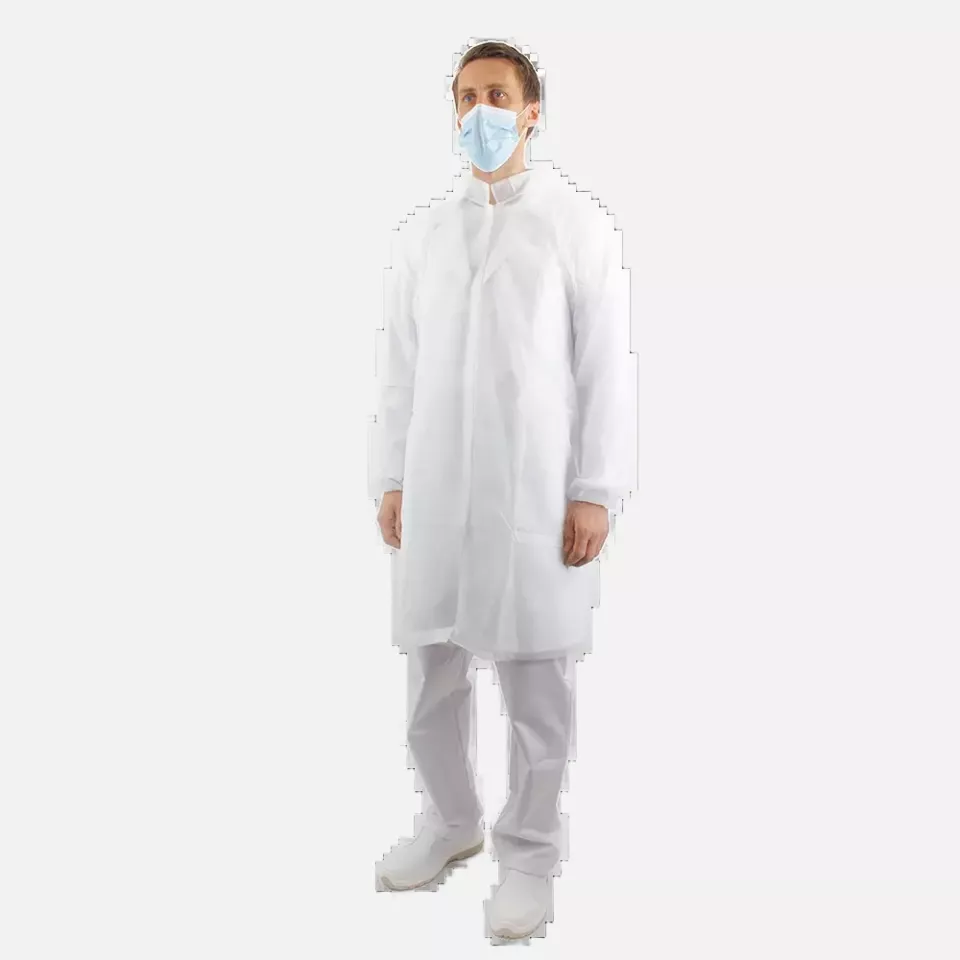 Lacuna 2EZRWH-XL, EZRA XL Lab gown white, image 1, gallery thumbnail