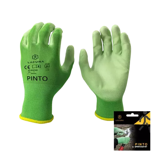 Lacuna 6PINTOGRWT-07, PINTO PU coated gloves green, image 1