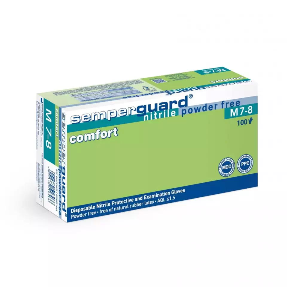 Semperguard COMF, Heavy-Duty Nitrile Gloves, image 1, gallery thumbnail