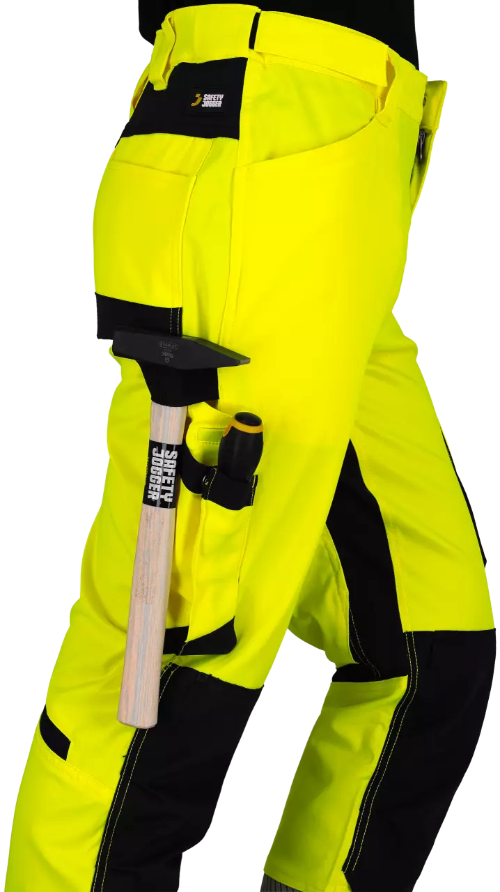 Safety Jogger SCUHVTROM-593, SCUTI HV M Arbeitshose, Gelb/Schwarz, image 6, gallery thumbnail