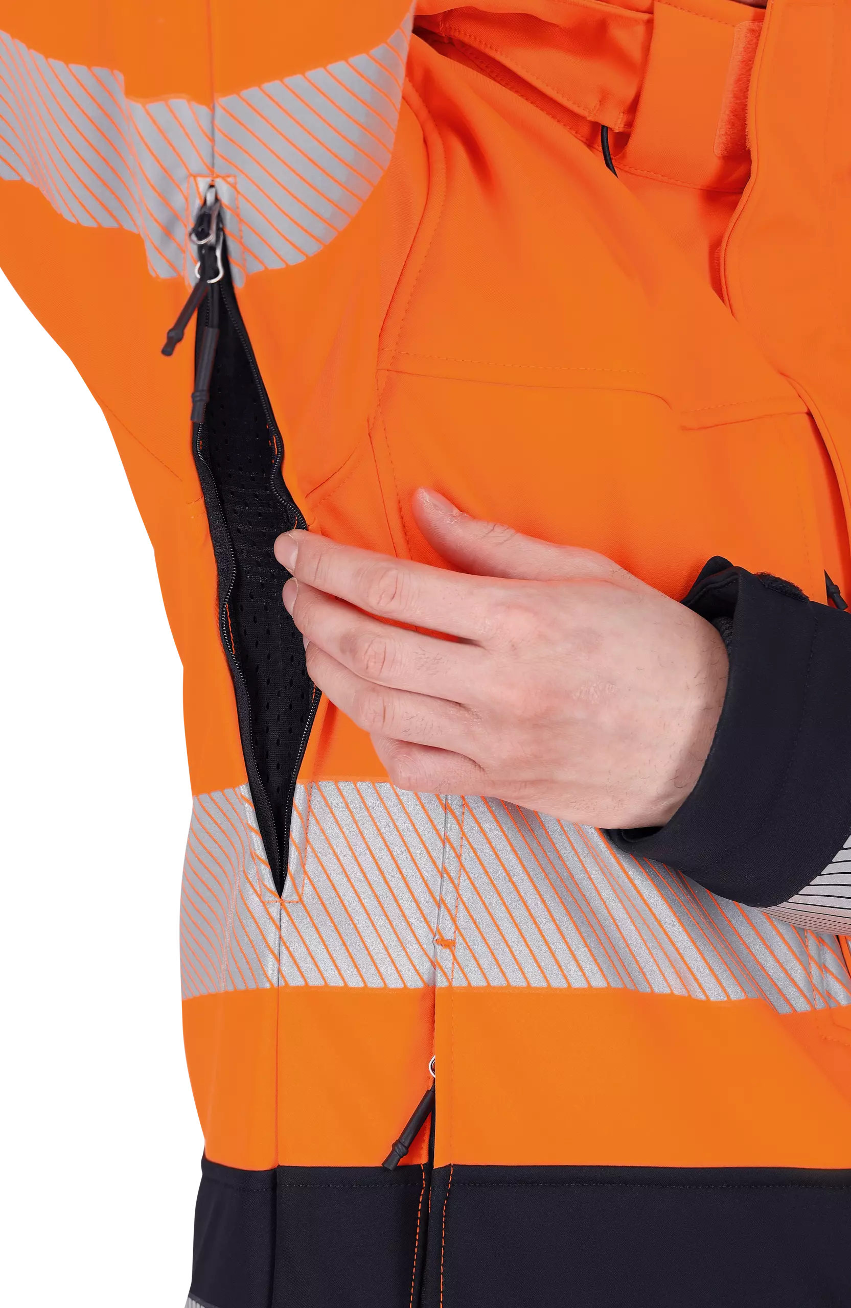 Safety Jogger SCUHVSSHLM-489, SCUTI Softshelljacke, Orange/Schwarz, image 5