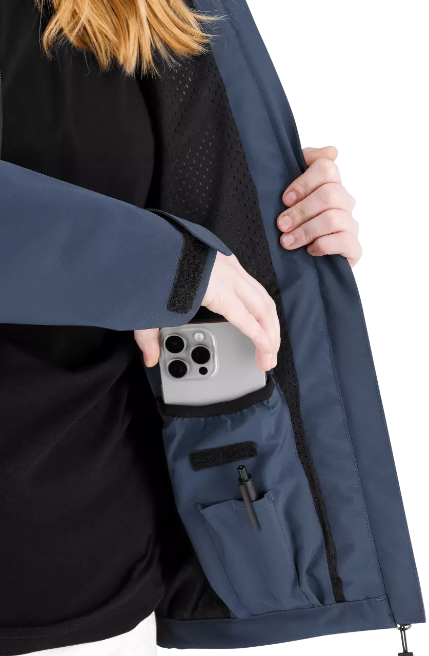 Safety Jogger KASRJACW-NAV, KASAI Women's Rain jackets, navy, image 6, gallery thumbnail