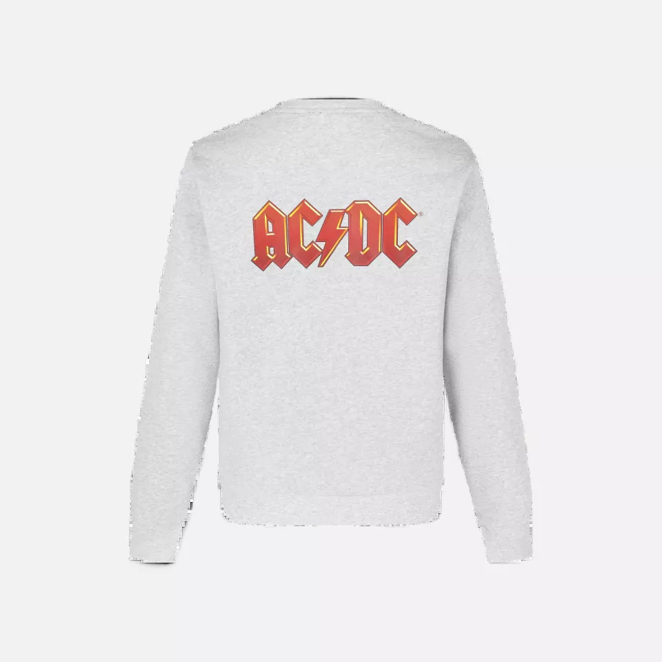 Safety Jogger ACCREWNECK-113, ACDC Crewneck sweater, light grey, image 2, gallery thumbnail
