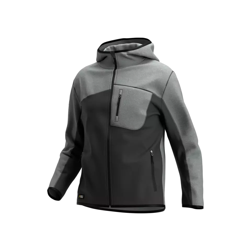 Safety Jogger OAKHOODM-155, OAK MEN Hoodies, Dunkelgrau/Hellgrau, image 1, gallery thumbnail