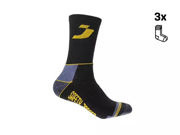Safety Jogger SJSOCK3P-1, SJ Socks, Black, image 1, gallery thumbnail
