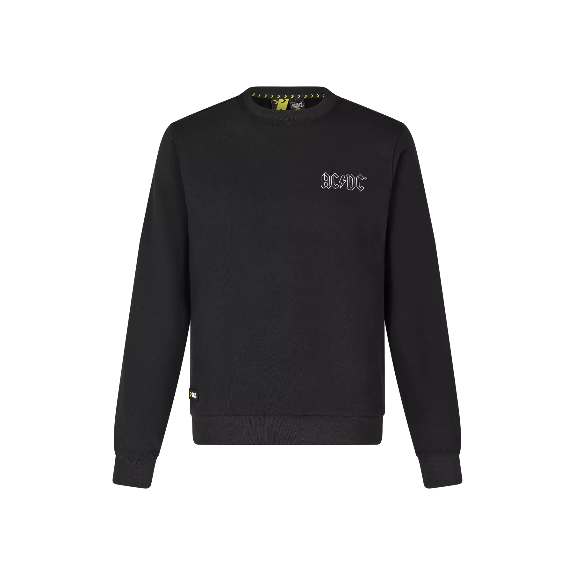 Safety Jogger ACCREWNECK-157, ACDC Crewneck sweater, Black