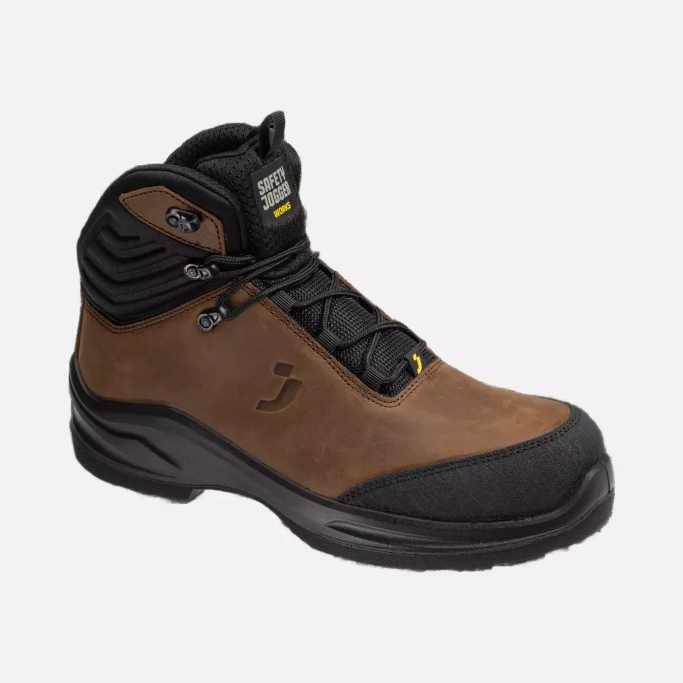 Safety Jogger MDLCHS3SMT-BRN, MODULO LEA S3S MID T Safety boots, brown, image 3, gallery thumbnail