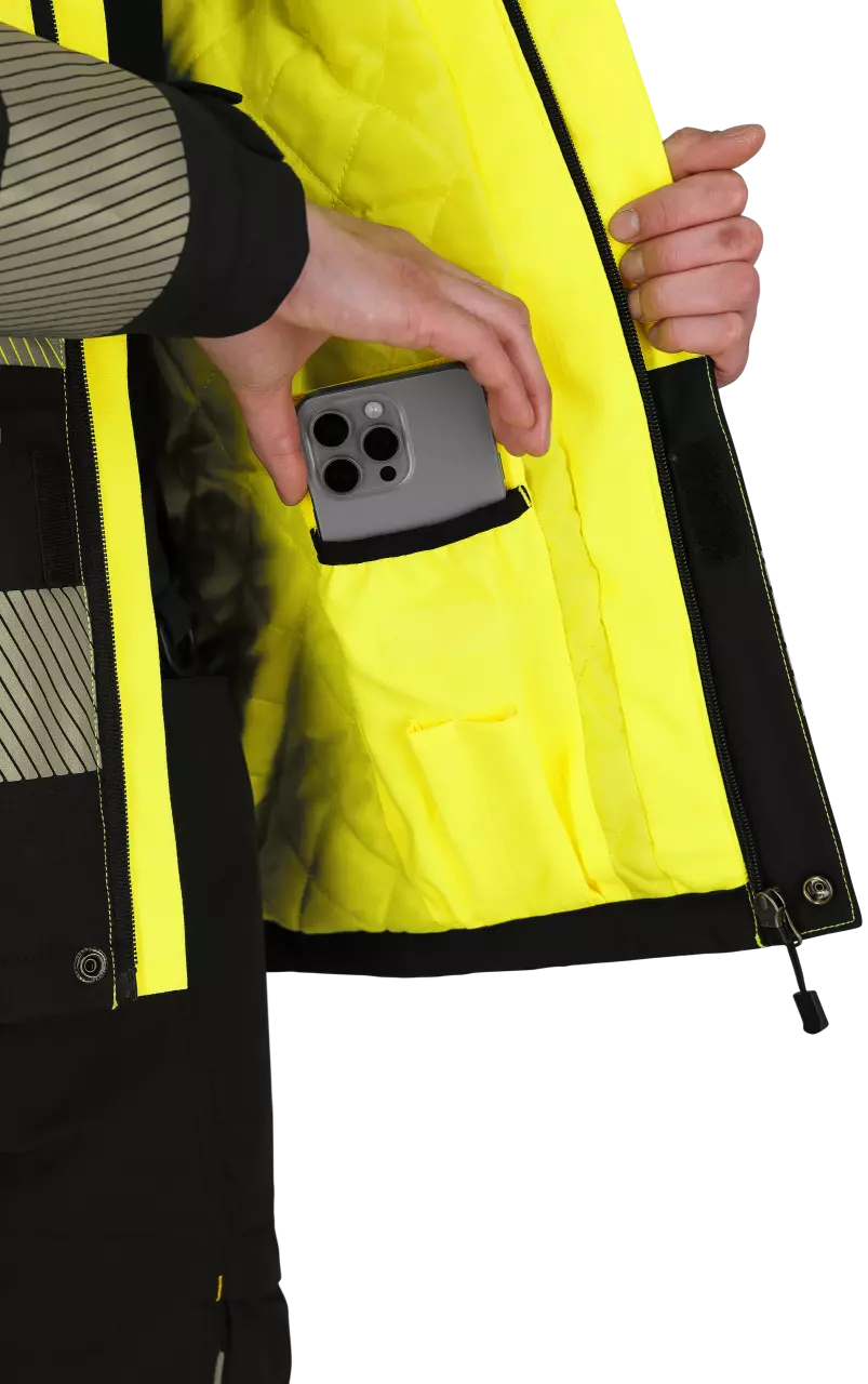Safety Jogger SCUHVWJACM-593, SCUTI Men Winter jackets, Yellow/Black, image 7, gallery thumbnail