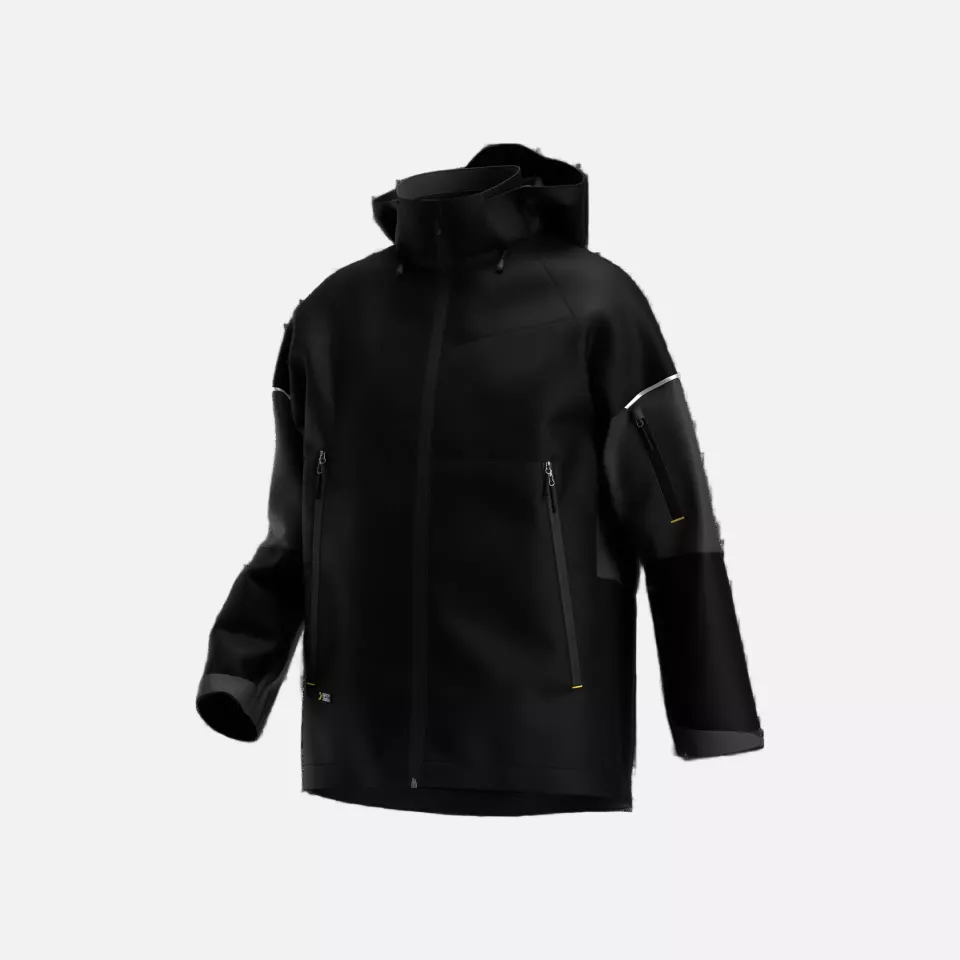 Safety Jogger KASRJACM-122, KASAI Men Rain jackets, Black/dark grey, image 1, gallery thumbnail